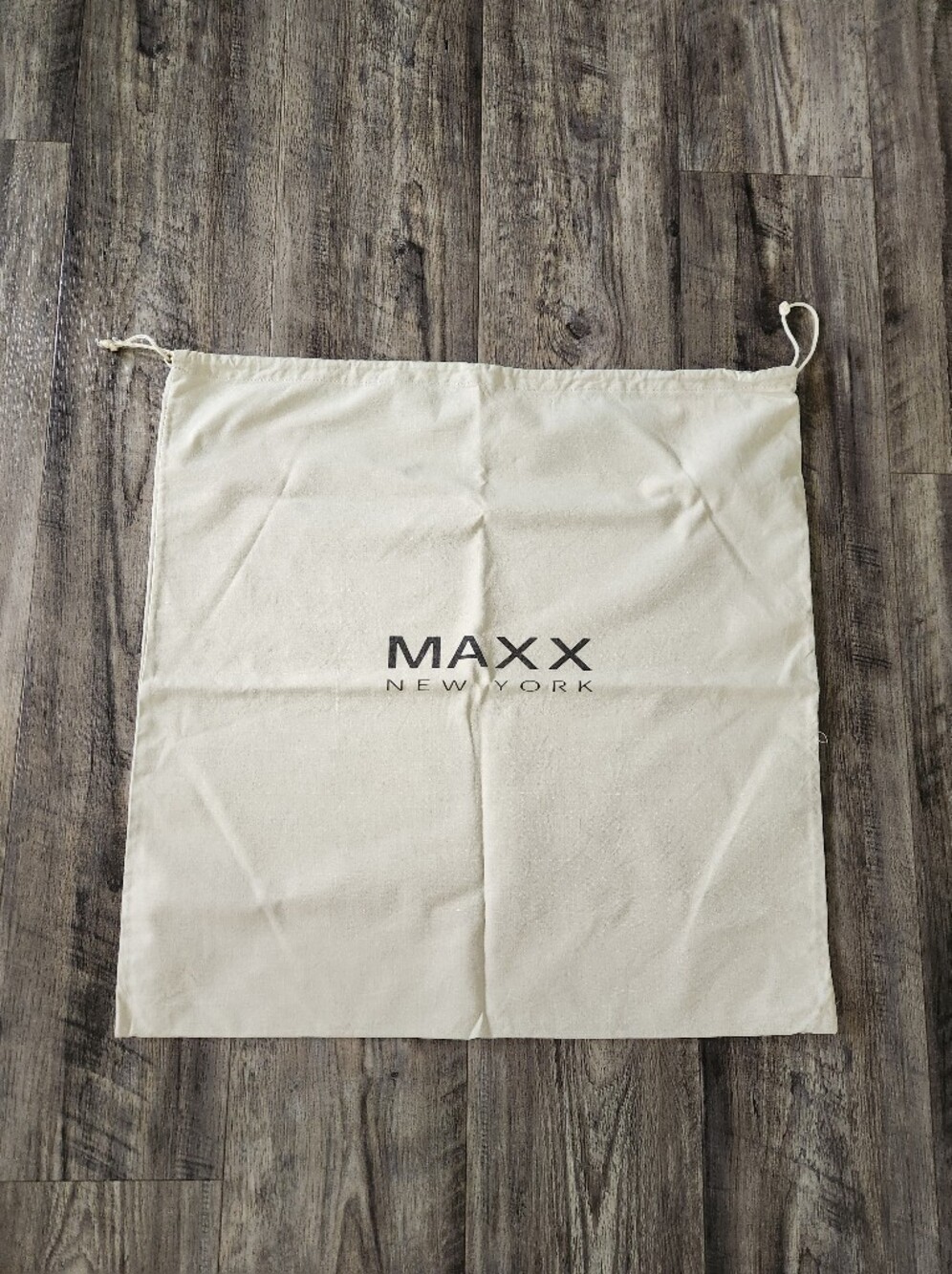 MAXX New York Extra Large Cotton Canvas Drawstring Storage Dust Bag 23.5x23.5in
